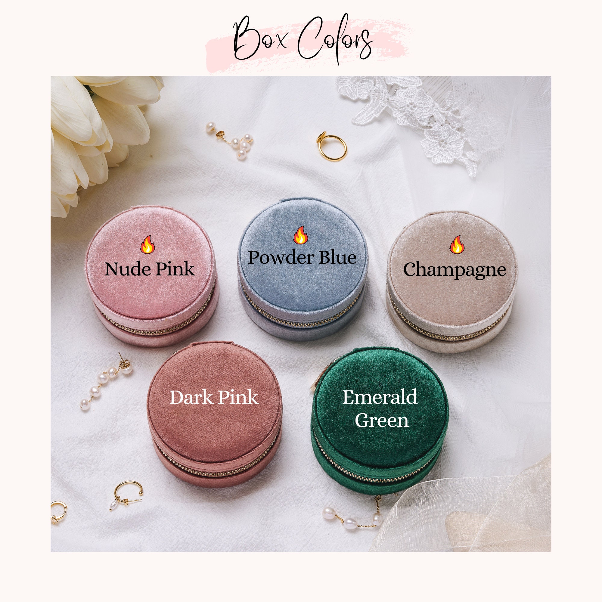 Personalisierte Schmuckschatulle, Brautjungferngeschenke, Hochzeitsgeschenke, personalisierte Schmuckschatulle aus Samt, Reiseschmucketui, Brautpartygeschenk, Geschenk für Mama