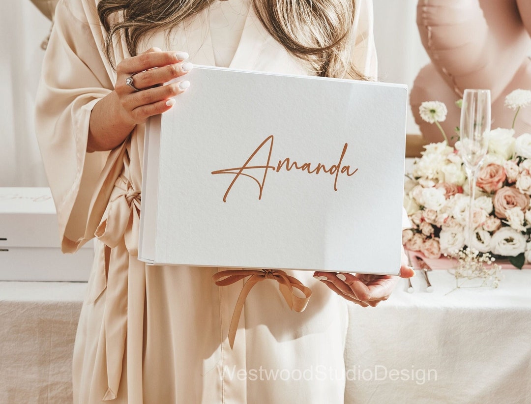 Personalized Bridesmaid Gift Box Set - Custom Name Bridesmaid Proposal ...