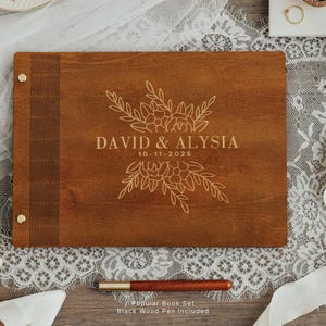 Personalized Wedding Guest Book, Wooden Guest Book, Photobooth Guestbook, Wooden Guest Book, Wedding Album, Engagement Gift, Wedding Gifts.