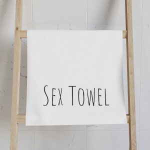 Sex Towel | Funny and Offensive Decor | Dirty Humor | Inappropriate Present | Sarcastic | White Elephant | Gag Gift
