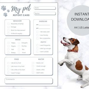Fiche de rapport pour animaux de compagnie, formulaire de gardienne d’animaux imprimable, formulaire de rapport de promeneur de chiens, formulaire de gardienne d’animaux de compagnie, fiche de rapport de chien, garde d’animaux de compagnie, fiche de rapport de soins pour chiens