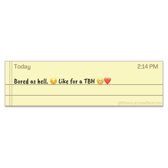 Honk for a Tbh Like for a Tbh Classic Iphone Notes App - Etsy