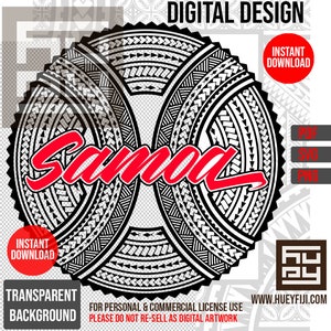 SAMOA Tatau Siapo Polynesian Tribal Circle Pattern Digital Design Clipart - Instant Download | Commercial License Artwork Cricut