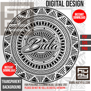 Fijian Kesakesa Masi Tribal Tapa Melanesian Digital Design Pattern Stencil Artwork - Digital Download | Commercial License