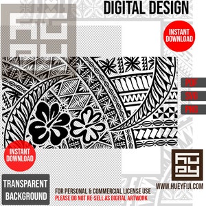 Tongan Kupesi Ngatu Tribal Tapa Polynesian Seamless Pattern 40cm Wide Seamless Print - SVG Vector File Cut File Stencil