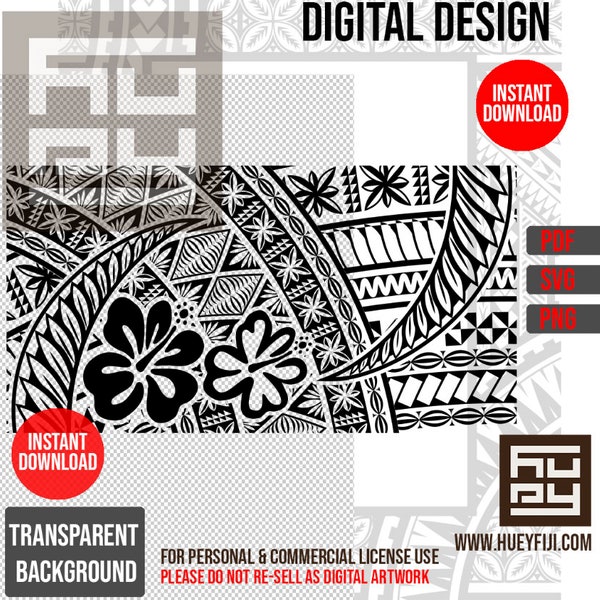 Seamless Polynesian Pattern Png - Etsy