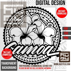 Samoaanse Tatau Siapo Floral circulaire Polynesische patroon digitaal ontwerp - Instant Download | Taart stencil decor | Commerciële licentie