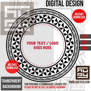 Tongan Polynesian Ngatu Kupesi Tribal Digital Design - Instant Download | Personal & Commercial License