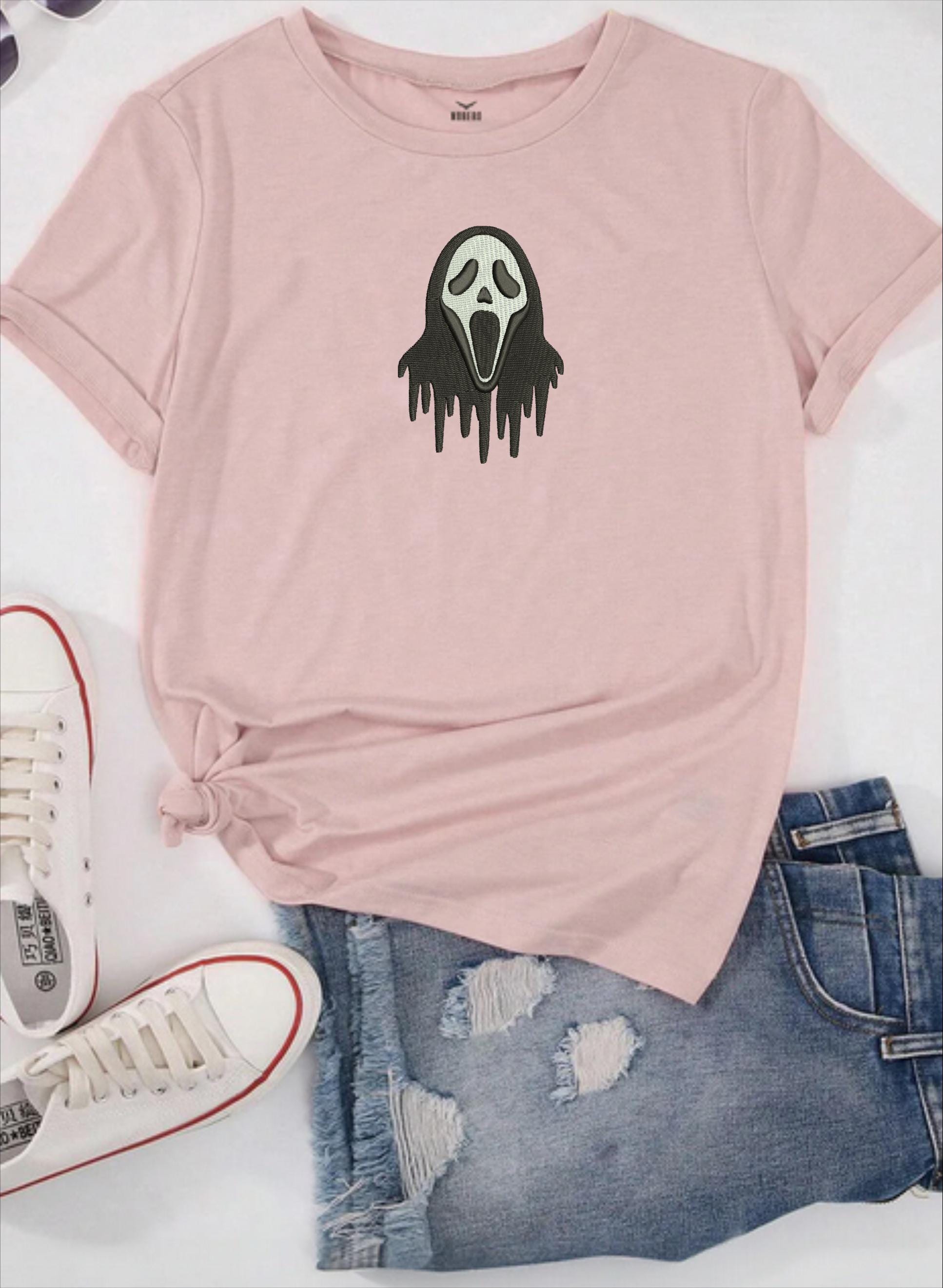 Scream Ghost Face Embroidery Design | Horror Movie Pattern (digital ...