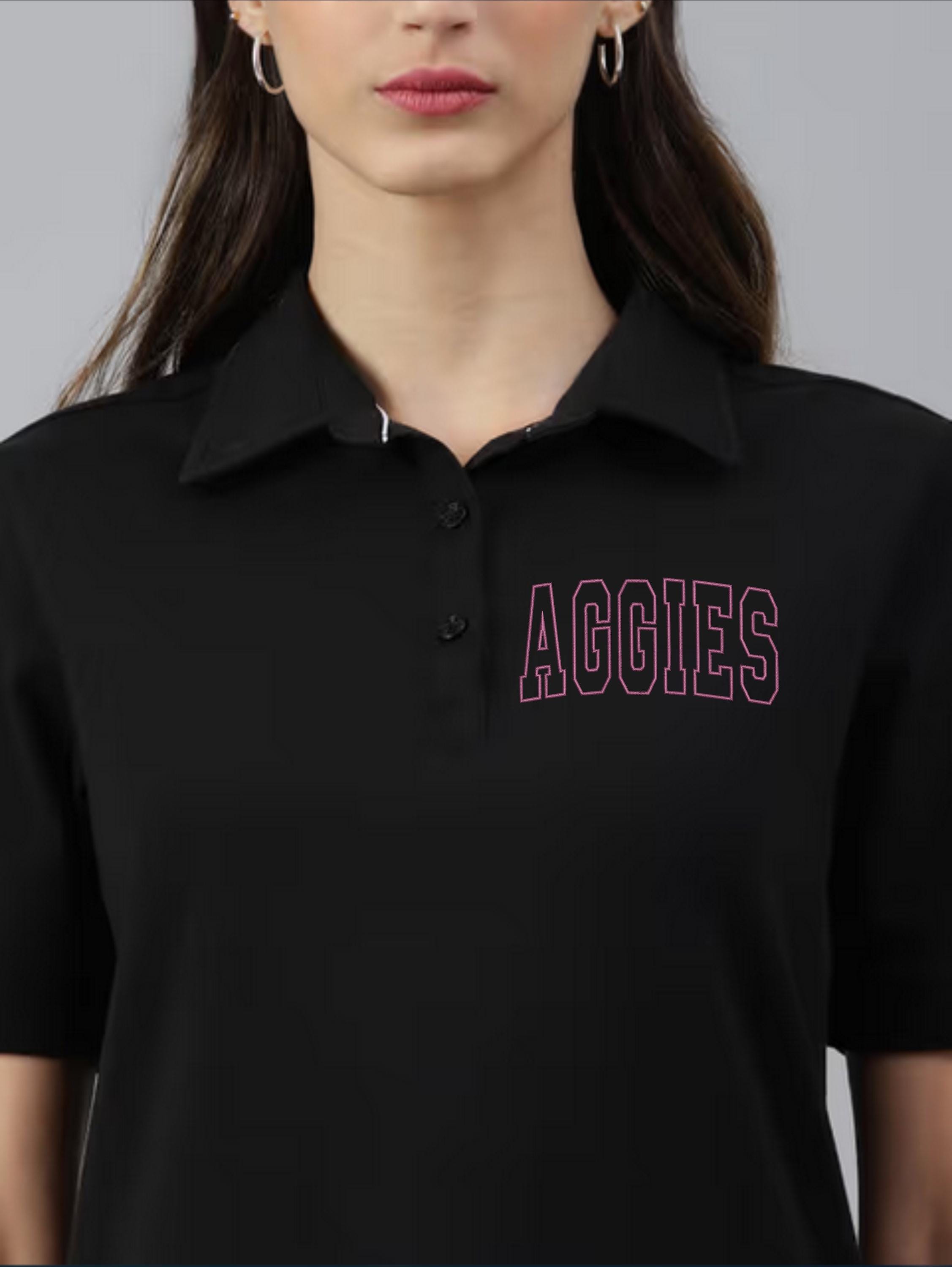 Aggies Letters Outline Machine Embroidery Design | 5 Sizes (instant ...