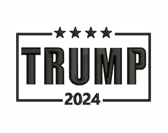 Trump 2024 Embroidery Design | Donald Trump Dst file | Trump Flag Pes file | Trump Again Embroidery Design | Trump Embroidery Pattern