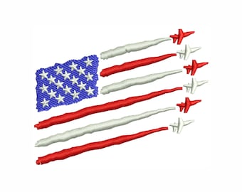 American Flag Embroidery Design | American Flag Dst file | American Flag Pes files | USA Flag Embroidery Design | US Flag Embroidery Design
