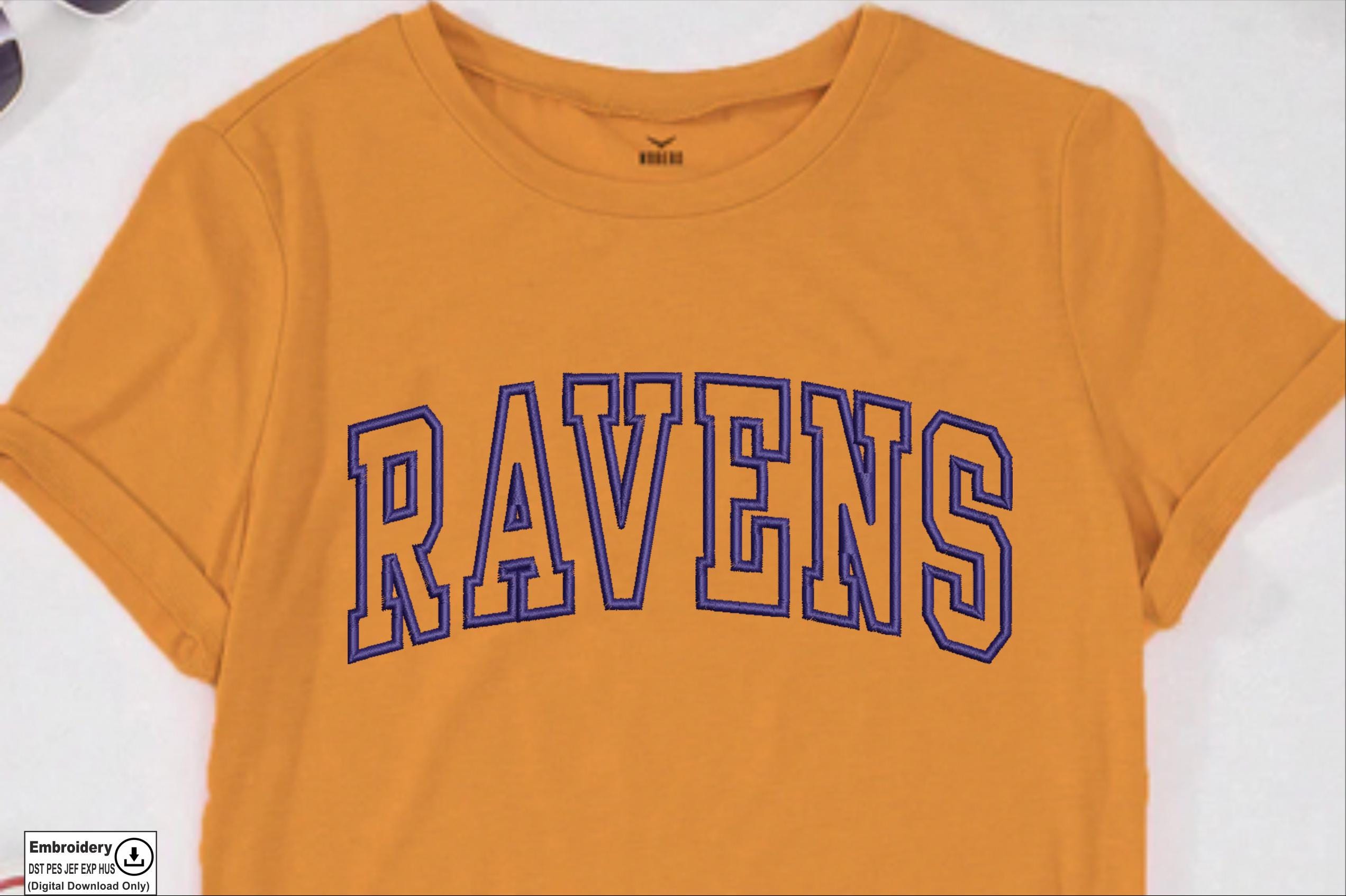 Ravens Applique Letters Embroidery Design | Machine Embroidery Pattern ...
