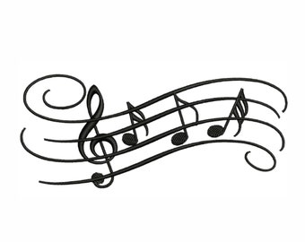 Music Notes Embroidery Design | Musical Notes Dst file | Music Note Pes files |  Musical Notes Embroidery Design | Music Embroidery Design