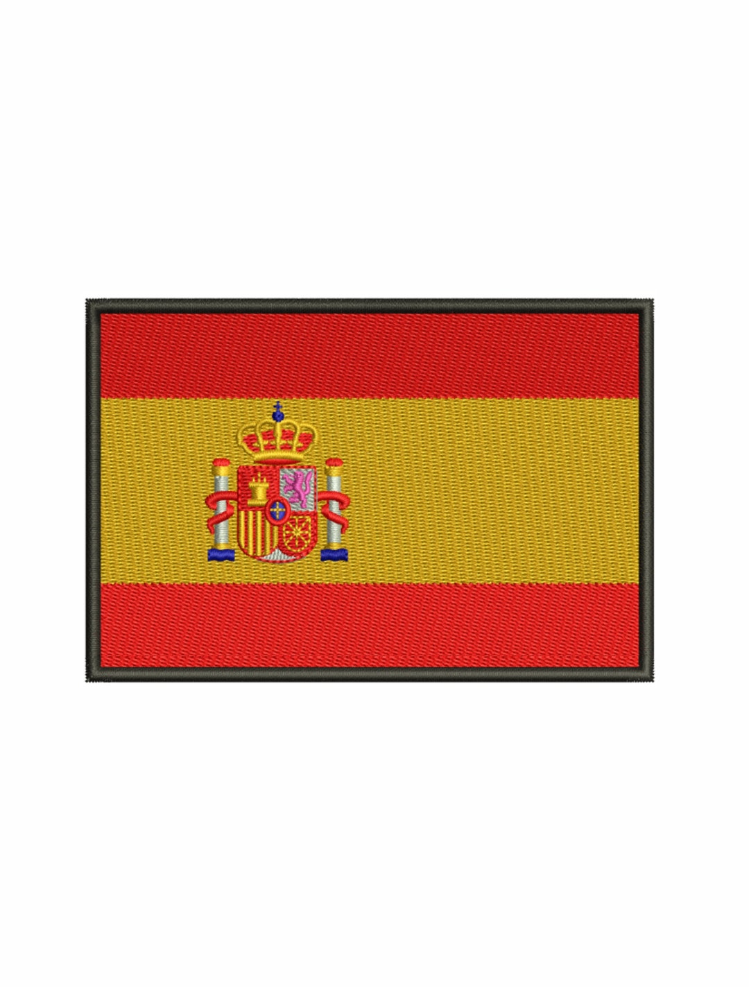 Spanish Flag Embroidery Design Spanish Flag Dst File Spanish Flag Pes