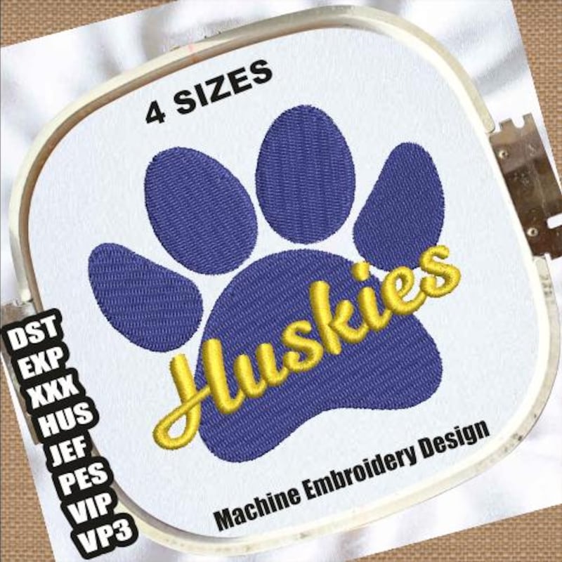 Huskies Paw Print - Etsy