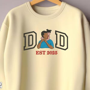 Diseños de bordado a máquina para papá / Patrones de bordado para el Día del Padre / Archivos de bordado para papá / Archivos de bordado para papá con bebé / Bordado para papá