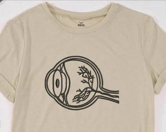 Eye Anatomy Machine Embroidery Designs | DIY Eye Anatomy Embroidery Patterns | Medical Embroidery File | Eye Anatomical DST Embroidery Files