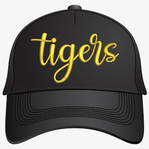 Tigers 3D Puff Machine Embroidery Designs | Tigers 3D Puffy Foam Letters Embroidery Patterns | 3D Puff Foam Tigers DST PES Embroidery Files