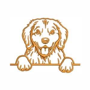 Golden Retriever Embroidery Design | Golden Retriever Dog Dst file | Retriever Puppy Pes file | Dogs Love Embroidery Design | Dogs Sew File