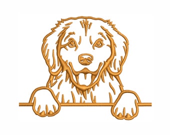 Golden Retriever Embroidery Design | Golden Retriever Dog Dst file | Retriever Puppy Pes file | Dogs Love Embroidery Design | Dogs Sew File
