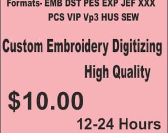 Custom Embroidery Digitizing, Machine Embroidery Designs
