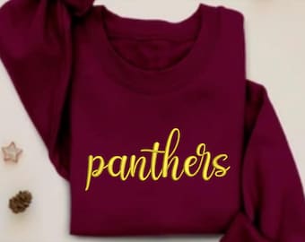 Panthers 3D Puff Machine Embroidery Designs | Panthers 3D Puffy Foam Letters Embroidery Patterns | 3D Puff Panthers DST PES Embroidery Files