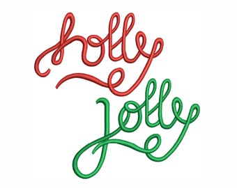 Holly Jolly Embroidery Design | Holly Jolly Dst file | Holly Jolly Pes files | Christmas Holly Jolly Embroidery Design | Christmas Sew file