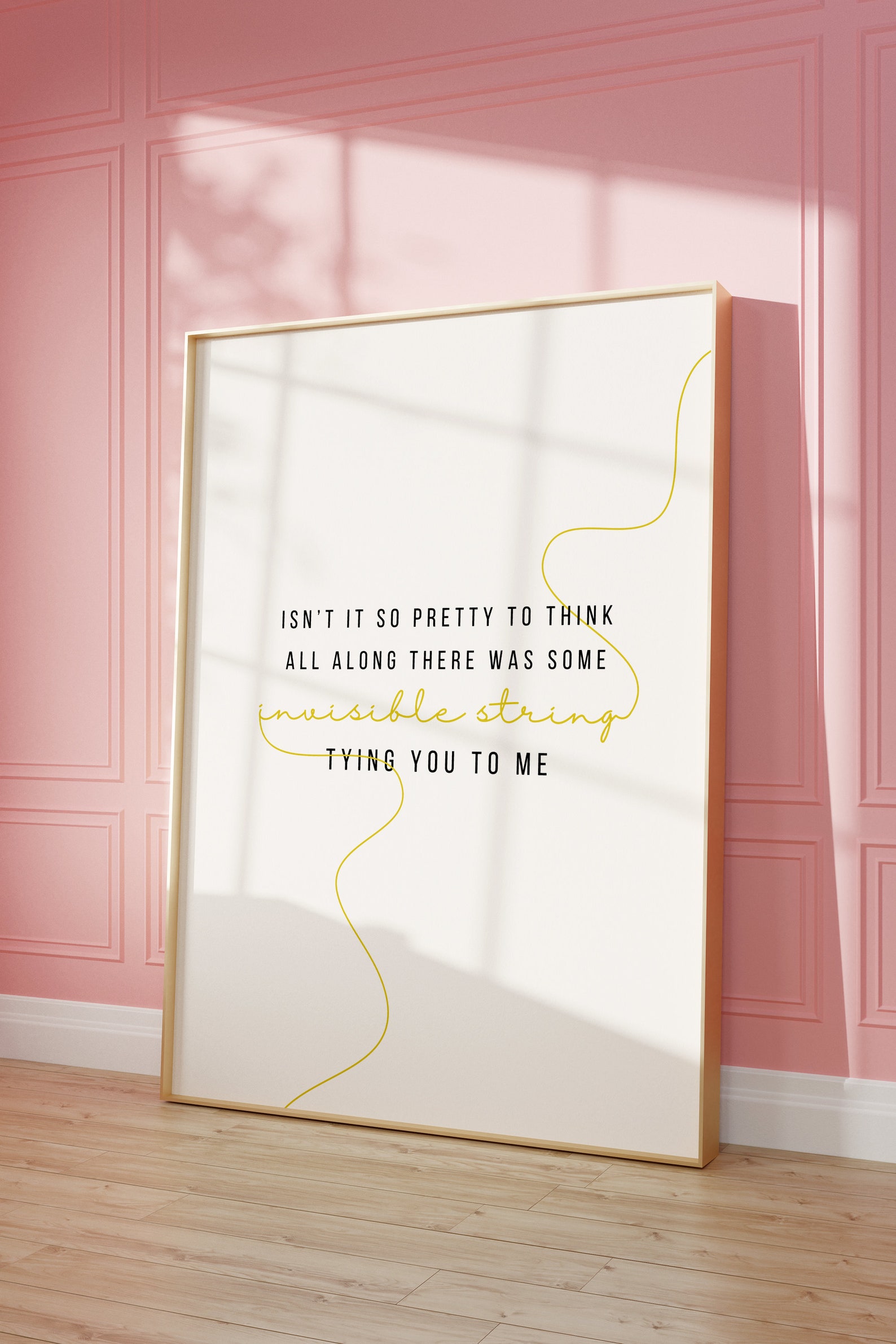 Invisible String Poster | Printable Wall Art | Swiftie Poster| Digital ...