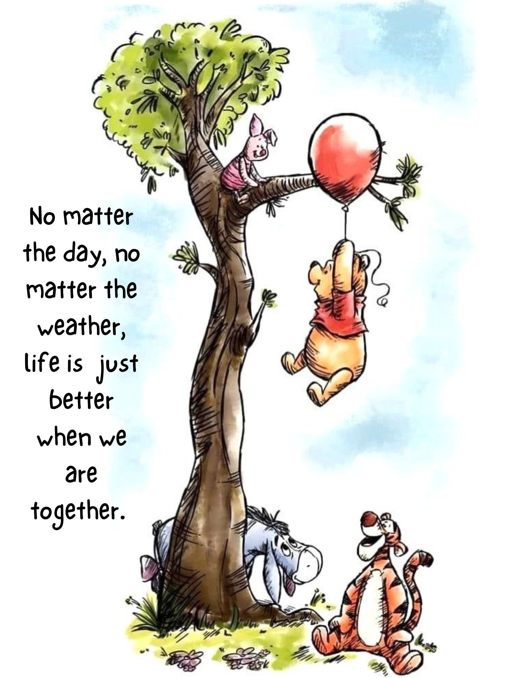 Set of 2 Digital Prints Pooh Bear Quotes Etsy