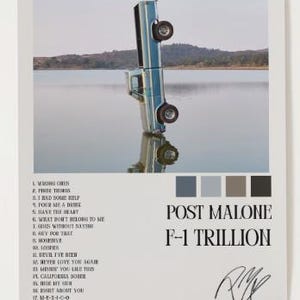 Set of 7 Austin Post Malone Album Cover Posters