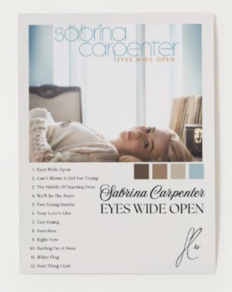 Set of 7 Sabrina Carpenter Album Cover Posters Digital Print - Etsy