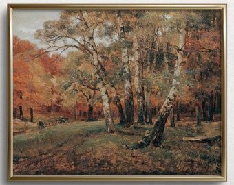 Coloridos árboles de otoño / Arte de la pared de otoño / Pintura de otoño cambiante / Impresiones de arte de otoño / Pintura de otoño / Pintura de otoño / #L81