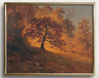 Pintura de árboles de otoño / Arte de la pared de otoño / Pintura de otoño cambiante / Arte cambiante / Impresiones de arte de otoño / Pintura de otoño / Pintura de otoño / #L104