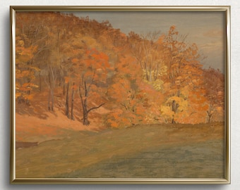Autunno in montagna / Arte da parete autunnale / Dipinto autunnale luminoso / Stampe d'arte autunnali / Dipinto autunnale / Dipinto autunnale / #L103