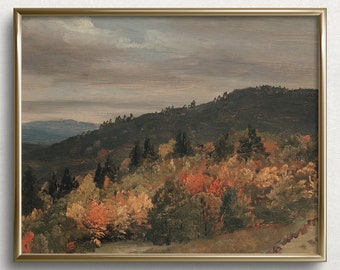 Canyon autunnali / Arte da parete autunnale / / Montagne autunnali / Dipinto autunnale lunatico / Stampe d'arte autunnali / Dipinto autunnale / Dipinto autunnale / #L81