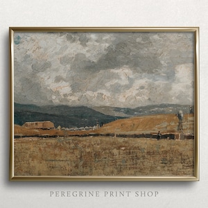 Western Landschaft | Western Country Wandkunst | Western Landschaft | Landschaft Ölgemälde | Vintage Landschaftsgemälde | #L214