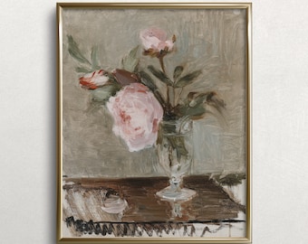 Garden Clippings | Still Life Floral Painting | Still Life Oil Painting | Pink Blooms Painting | F8