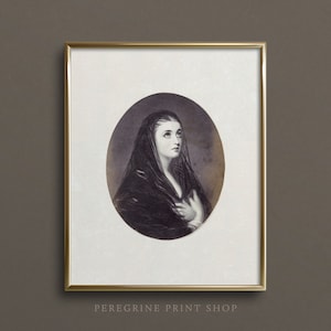 Haunted Portrait | Ghost Art | Moody Wall Art | Dark Academia Art Prints | Dark Art Print | #DA22