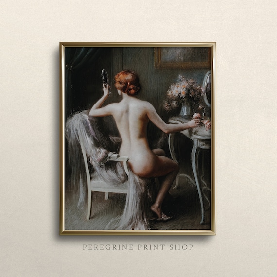 Victoria | Woman Figure Painting | Moody Wall Art | Dark Academia Art Prints | Dark Art Print | #DA4