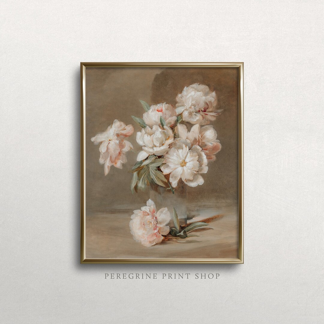 Pastel Peonies | Spring Art Print | Peony Lover | Peony Painting ...