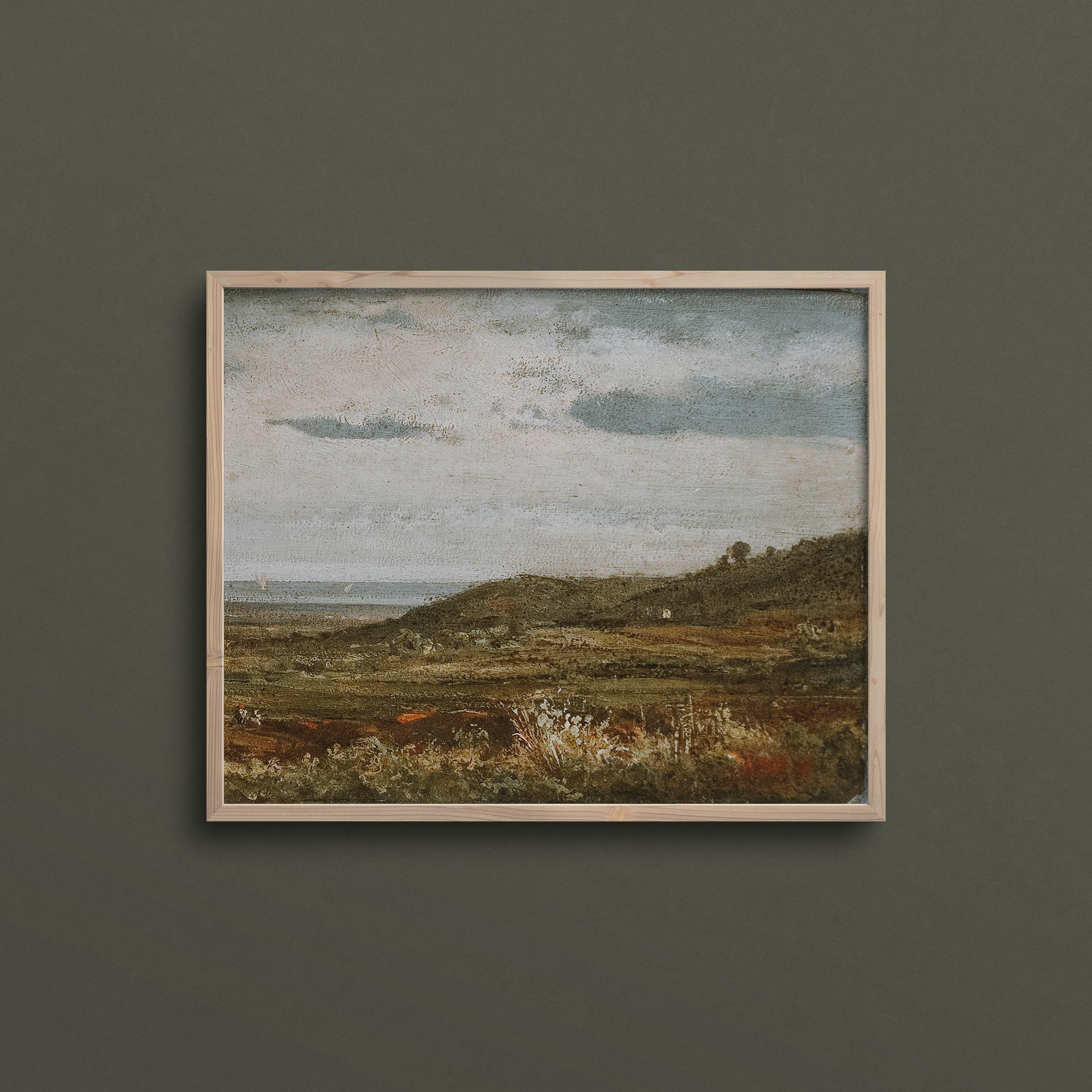 夏の風 | ヴィンテージ秋の風景画 | 秋の油絵 | #L200 - Etsy 日本