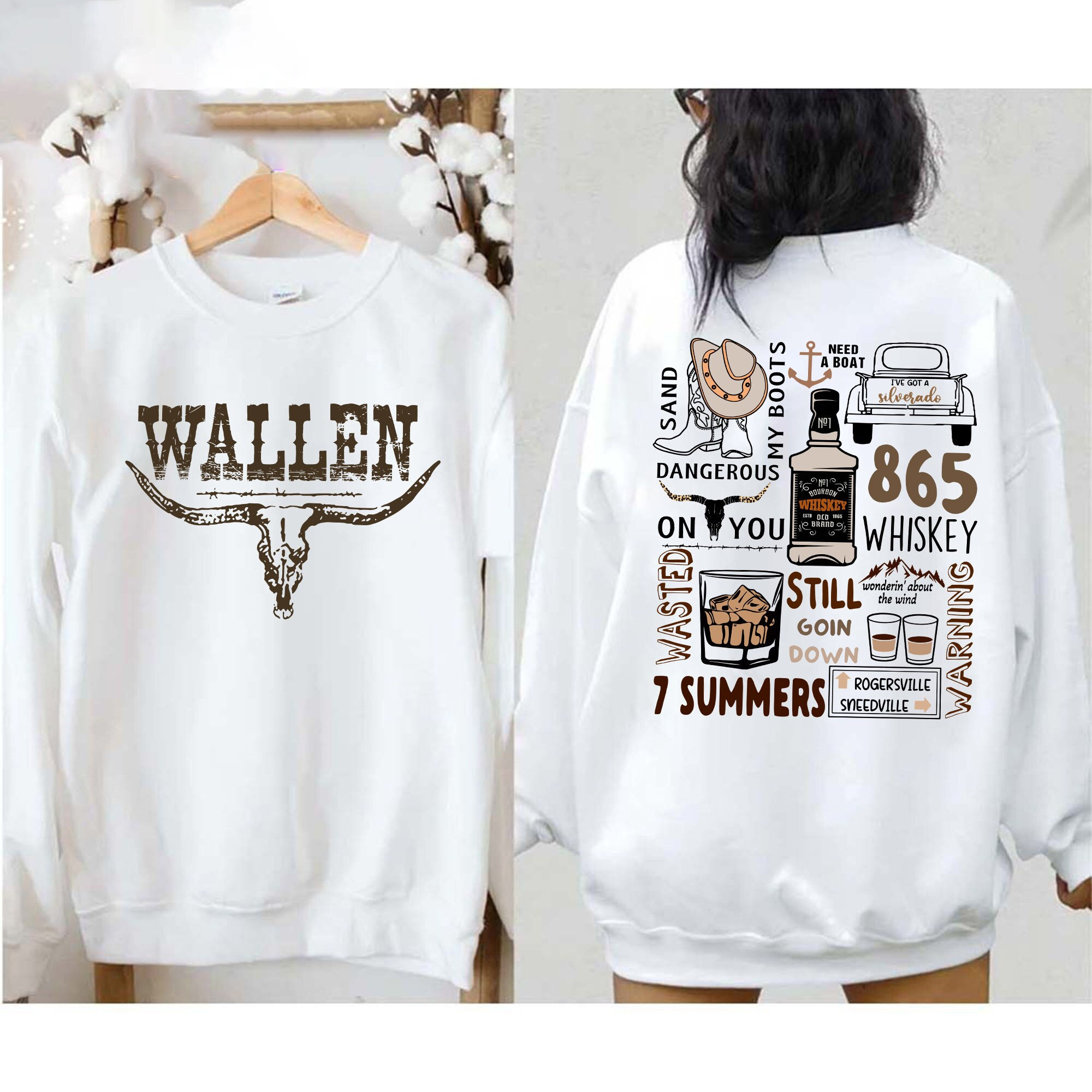 Discover Wallen Western Sweatshirt, Retro Wallen Western Sweatshirt