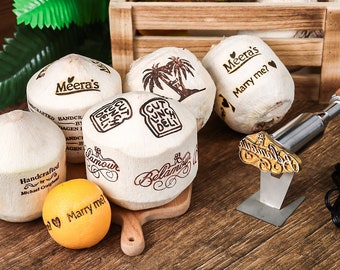 Hierro para marcar, logotipo personalizado Hierro para marcar coco Personalizado, Hierro para marcar madera, Hierro para marcar alimentos, Personalizar hierro de marca.