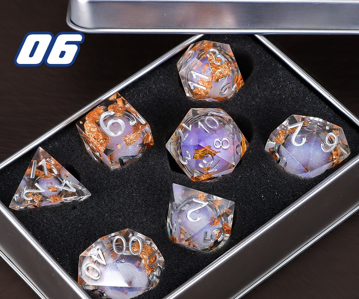 Handmade Dnd Dice Liquid Core Resin Dice Handmade Resin Etsy UK