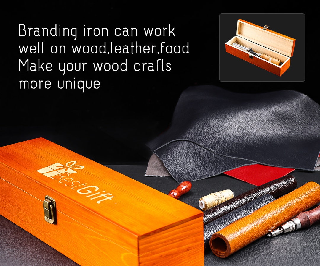 Personalized Wood Burning Logo Stamp With Electric Heater for Etsy