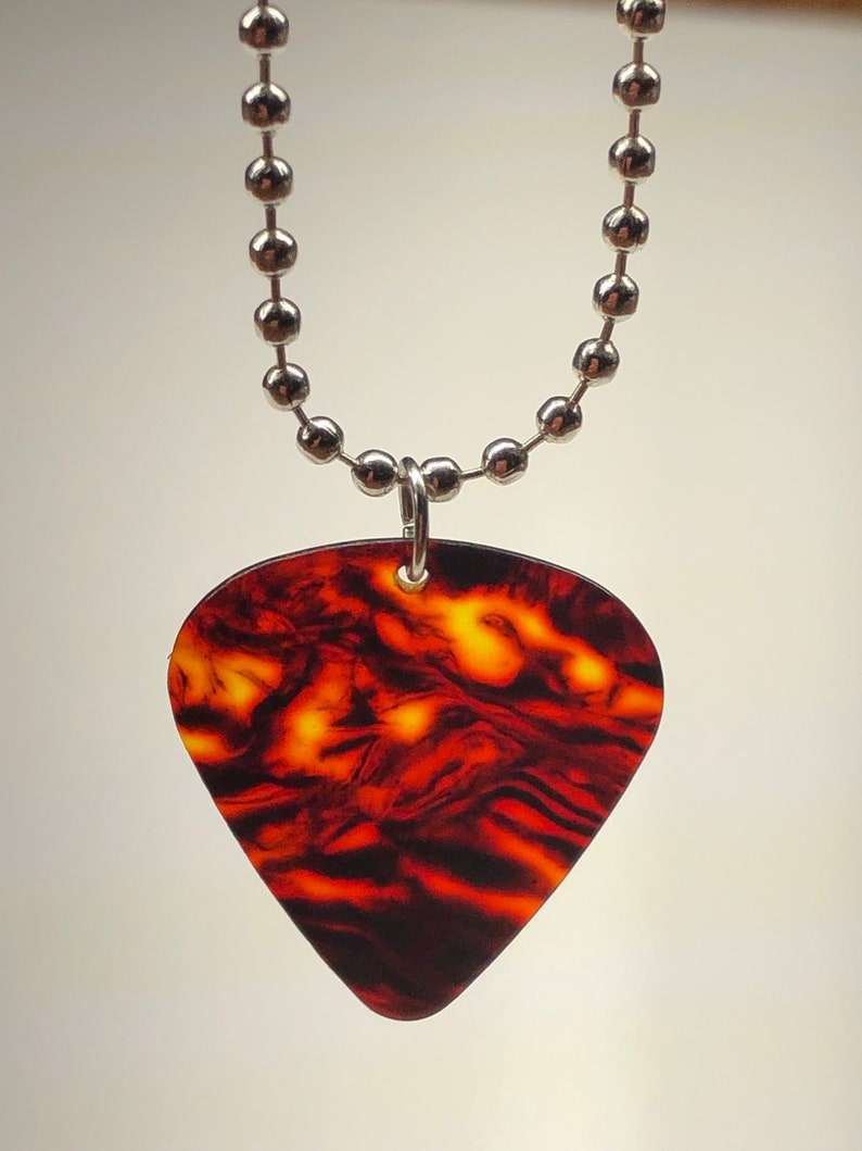 Eddie Munson Inspired Guitar Pick Necklace Etsy