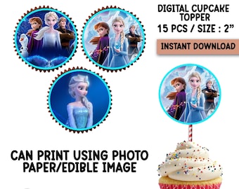 DIGITALT set med 15 Frost muffinstoppare, muffinstoppare