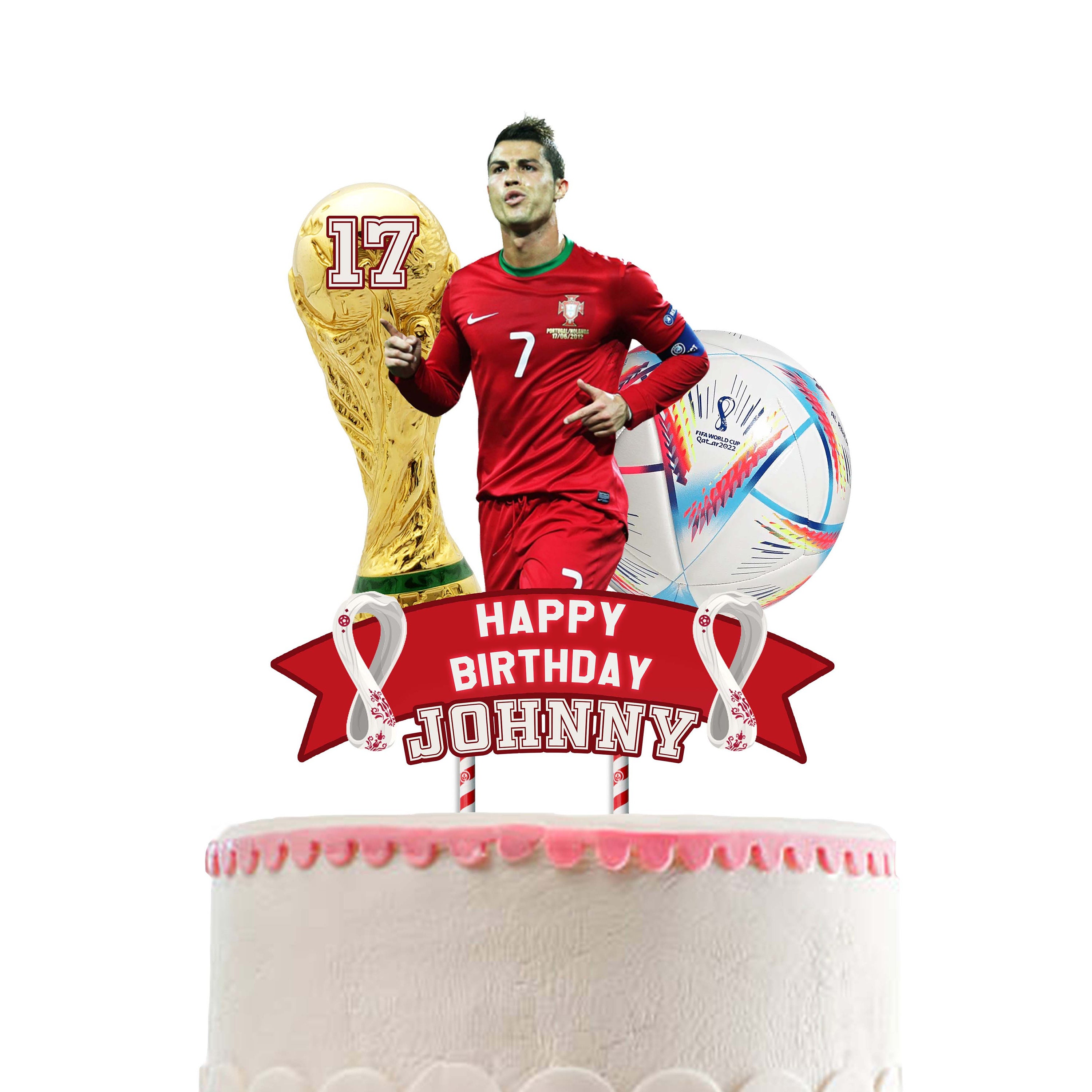 Set Football Cake Toppers Joyeux anniversaire Football Cake Topper