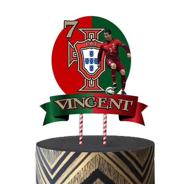 DIGITAL RONALDO (Portugal) Cake Topper